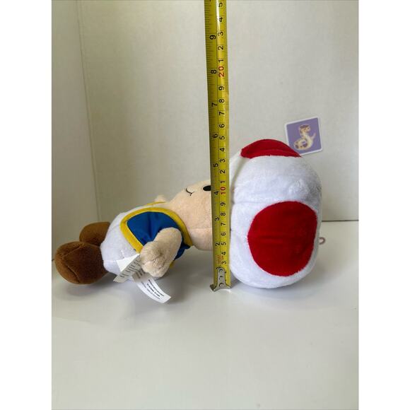Super Mario Bros. Toad Mushroom Plush Stuffed Animal Toy Doll - Picture 4 of 10